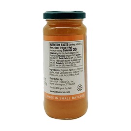 Bionaturae Organic Apricot Fruit Spread | Non-GMO | USDA Certified Organic | No Sugar Added | No Preservatives | Made In Italy | 9 oz