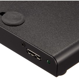 SilverStone SST-PTS01B - External USB 3.0 Hard Disk Drive Enclosure Case for 9.5mm 2.5 Inch HDD or SSD, support Intel NUC incl. VESA mount kit, black