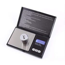 GOSONO 100g/0.01g,200g/0.01g,1kg/0.1g, 3kg/0.1g,50g/0.001g LCD Digital Pocket Diamond Jewelry Gold Gram Balance Weight Scale Measuring Tools (1kg/0.1g)