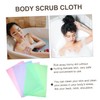 PACKOVE 4Pcs Exfoliating Bath Towels Portable Back Scrubber with Soft