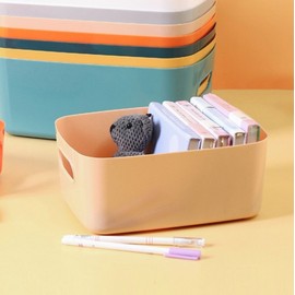 Square handle storage basket 2 piece set (14x20.5cm) (pitch) 44ea