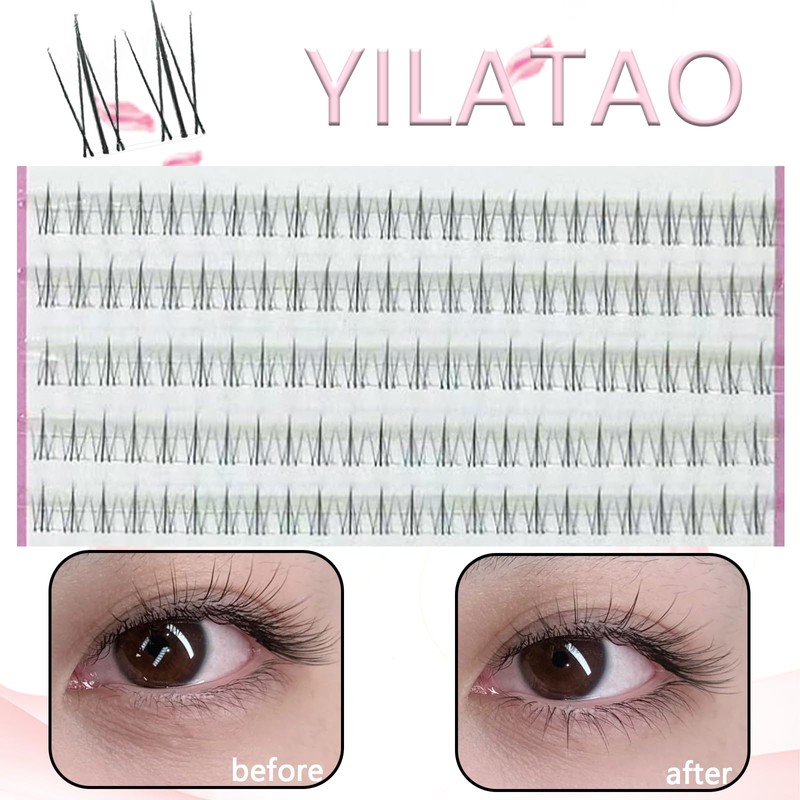 10 Rows Large Capacity False Eyelashes, Lower Eyelashes, Small Flame