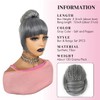 VAVANGA Quick Bun and Bangs 2 Piece Set - Grey