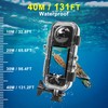OKFUN Waterproof Diving Protective Case for Insta 360 X4, 131FT/40M