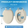 Plexon Soft Cushioned Toilet Seat, Easy To Clean & Change