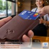 BULLIANT Slim Leather Wallet Metal Case Money Clip For Men-Magnetic