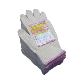(265) For Light Work, Soft and Thin, Comfortable for Fine Tasks, 100% Pure Cotton, Made in Japan, 12 Pairs for Women and Men with Small Hands
