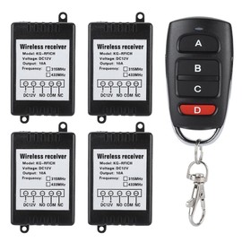 DC 12V One way One For Four Wireless Remote Control System Switch Access Control Switch