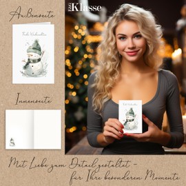 12 Christmas Cards Folding Cards with Envelopes Delicate Christmas Season Card Envelope Merry Christmas Xmas Christmas Card Christmas Angel Snowman Reindeer Santa Claus