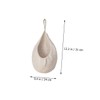 LABRIMP 1set Handwoven Teardrop Hanging Basket for Fruits and Vegetables