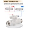 5PCS 1/2" Push to Connect Fittings, Kalolary Quick Connect Air