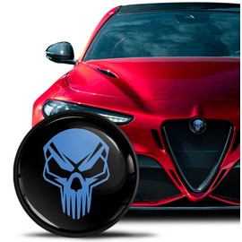 SkinoEu Emblem Compatible with Alfa Romeo Bonnet Boot 74 mm EA 5