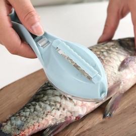 DeepCrush Fish Scale Planer Scraping Fish Scale Artifact Manual with Cover Fish Scale Planer Household Fish Scale Knife to Fight Fish Scale Kill Fish Do Not