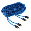 Maxxcount 2-Channel RCA Cable 5 m Transparent Blue with Short
