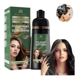 Champú Qiye3 3 En 1 Negro 500ml Kit Profesional Cubre Canas shampoo con tinte tinte cabello shampoo shampoo de jengibre tinte cabello shampoo shampoo tinte negro