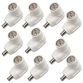 FE-CFP-AP4W-10P 4K8K Compatible Antenna Plug for 4C White 10 Pieces with Aluminum Ring