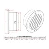 RDP Round Plastic Soffit/Under Eave Vent