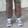 Domestic rug waterproof cold weather leg torso gaiters Spats Indian Khaki/Shibori Type