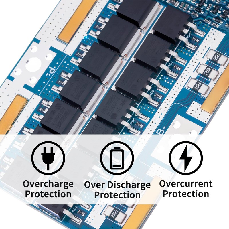 Bisida 15S BMS 48V 20A Lifepo4 Battery Management System PCB