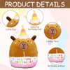 Capybara Kuscheltier, 25cm Happy Birthday Plüschtier, Geburtstag Kuscheltier Plüschtier, Stofftier