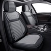 LINGVIDO Leather Car Seat Covers,Breathable and Waterproof Faux Leather Automotive