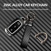 Turcee Leather Car Keychain - Carbon Fiber Interior Key Fob