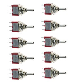 Etopars 10 X On/Off/On Mini Miniature Toggle Switch Car Dash Dashboard SPDT 3Pin