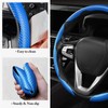Carbon Fiber Steering Wheel Cover 3pcs Anti-Slip Car Steering Wheel
