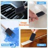 CustomyLife 10 Pcs 1inch Foam Paint Brushes Wood Handle Sponge