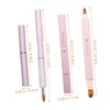 MERRYHAPY Portable Lip Brush Retractable Design Double-ended Lipstick Lip Gloss