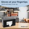Black Glove Box Holder Wall Mount - Acrylic Disposable Glove