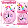 Pink Unicorn Kids Alarm Clock – Cute Double Bell Bedside
