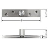 Turntable Cross Plate Swivel Hinge Turnstile Hinge Cabinet Door Revolving