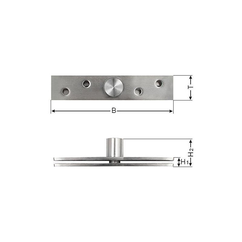 Turntable Cross Plate Swivel Hinge Turnstile Hinge Cabinet Door Revolving