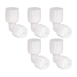 RecPro RV Plumbing Hardware | 06816 | 1/2" Compression to Swivel Faucet Elbow Adapter | 90-Degree Fitting | Pex Pipe/Tubing Fittings (5 Fittings)