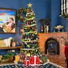 VIVATREES 9ft Pre-Lit Pencil Christmas Tree with 350 Multicolor LED