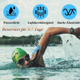 HONYAO HONYAO® Kinesiotapes 2 Rollen, Kinesiologie Tape (5m×5cm), Physio Tape für Schulter, Rücken, Knie, Ellenbogen und Nacken, Tape Sport, Hautfreundlich, Elastisch & Wasserfest - Schwarz