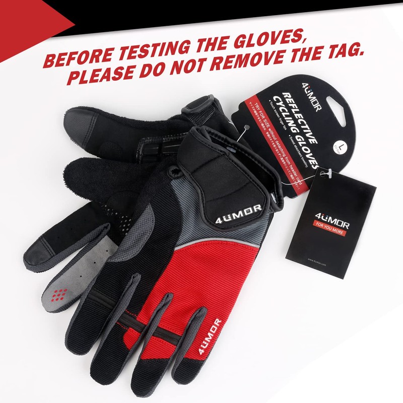 4UMOR Touchscreen Cycling Gloves (S)