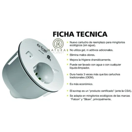 Cartucho Trampa Para Mingitorio Seco Sloan Falcon Ez Trap Waterfree orinales