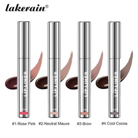Peel Off Lip Liner Stain, Long Wear Waterproof Lipliner Tattoo, Long Lasting Vintage Matte Finish Lipgloss, Highly Pigmented Color Lipstick, Makeup Eyeliner Cosmetic #1 Rose Pink:_4Counts(#1+#2+#3+#4)
