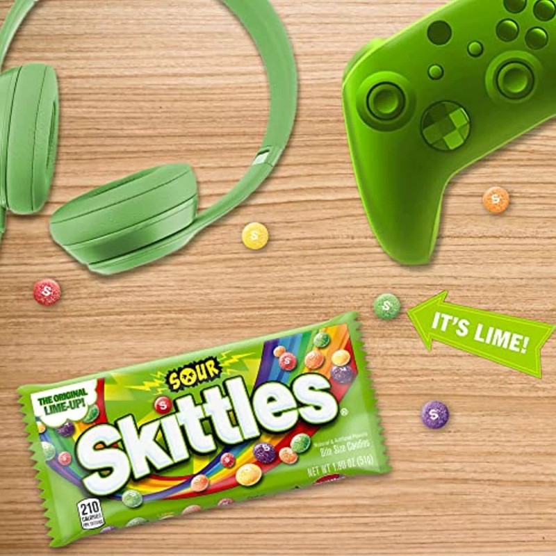 SKITTLES Sour Chewy Candy Bulk Pack, 1.8 oz (24 Full