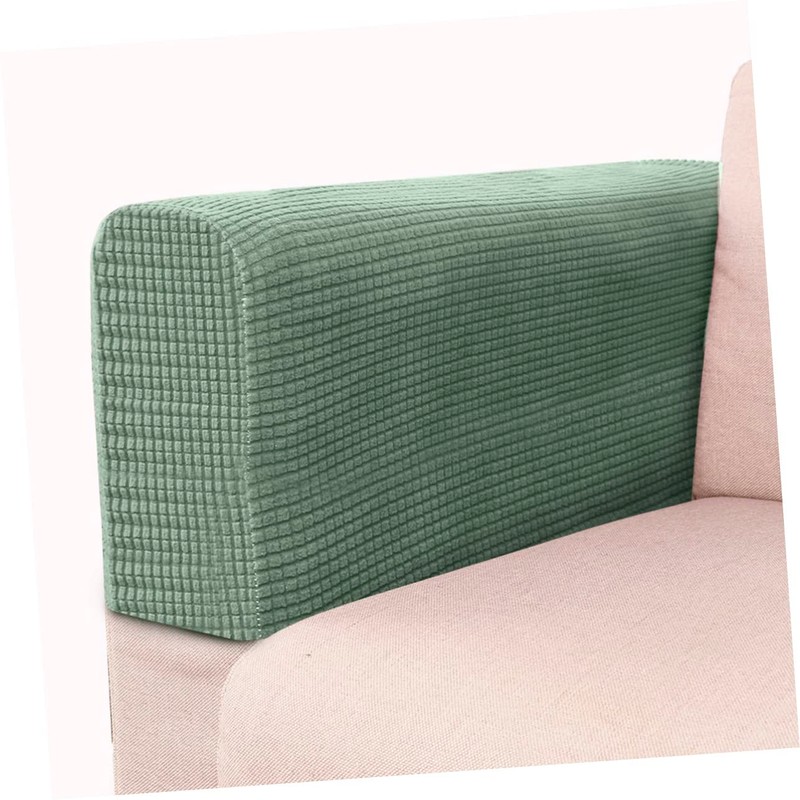 Levemolo 2pcs Padded Armrest Covers for Sofa Living Room Elastic