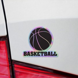Holographic Decal Stickers Of Basketball Outline Design S Premium Waterproof Vinyl Decal Stickers For Laptop Phone Accessory Helmet Car Window Mug Tuber Cup Door Wall Decoration ANDVER3516601HO110422