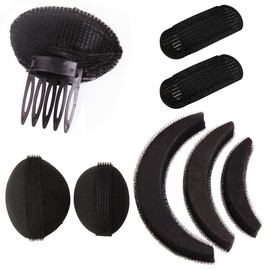 Bump It Up Volume Hair Base Set Hair Insert Braid Tool Hair Comb Clips Hair Styling Tools Hair Padding Bun Updo Accessories 8pcs
