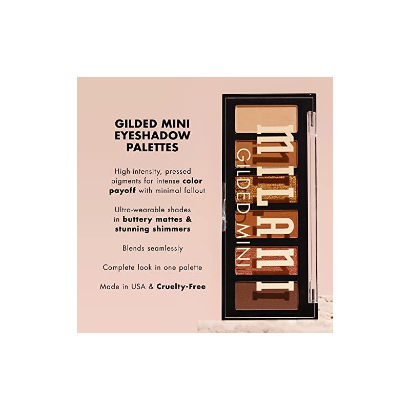 Milani, Paleta de sombras Gilded Mini Champagne Problems, 6 tonos