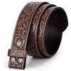 BELTROAD Western Leather Belt Strap for Men Women Cowboy Cowgirl