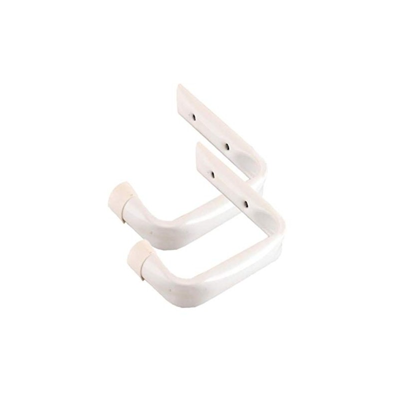 2 x White Jumbo Ladder Hooks / Large Garage Shed