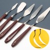 Oil Painting Spatula and Sketch Wiper Set, Steel Palette Spatula