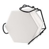SEUNMUK 32 Pack 4.3 Inch White Ceramic Tiles for Crafts
