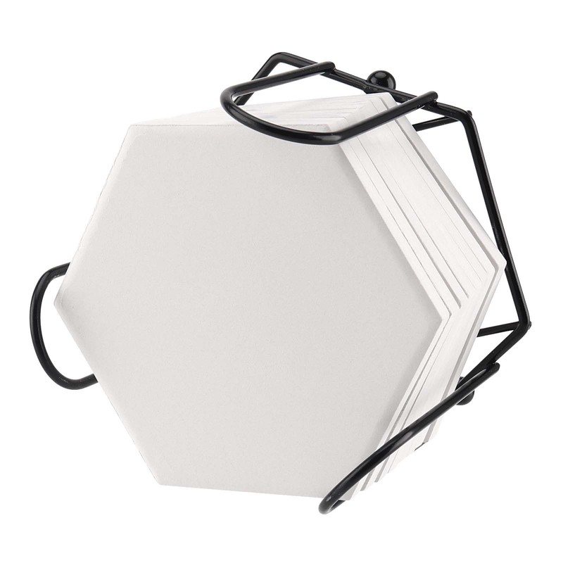 SEUNMUK 32 Pack 4.3 Inch White Ceramic Tiles for Crafts